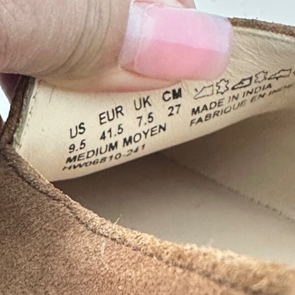 Hush Puppies Womens Brown Suede Slip On Pointed Toe Flats Shoes Size 9.5M NEW - Picture 4 of 16